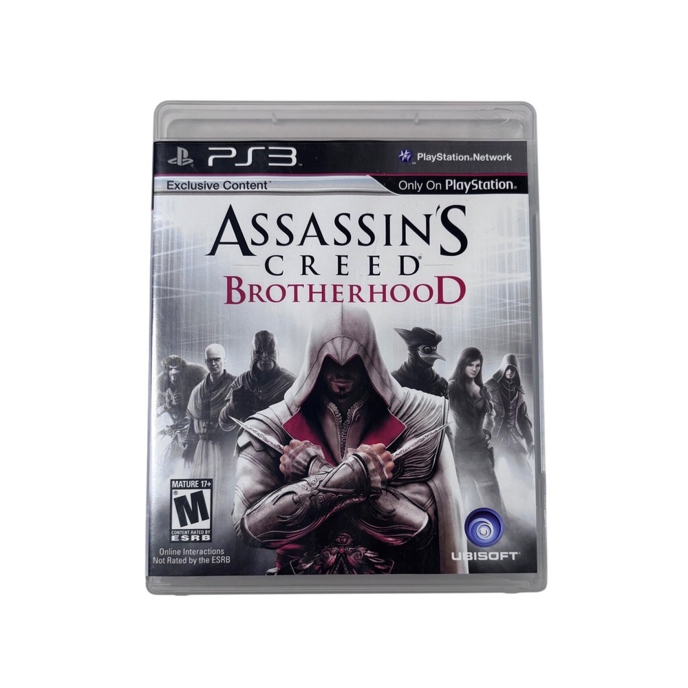 Assassins Creed Brotherhood Sony PlayStation 3 PS3 Ubisoft Action Game 2010 CIB